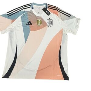 Adidas Spain 2025 Women’s Away Jersey Men’s XXL Slim Fit Aerorready UEFA 2XL New